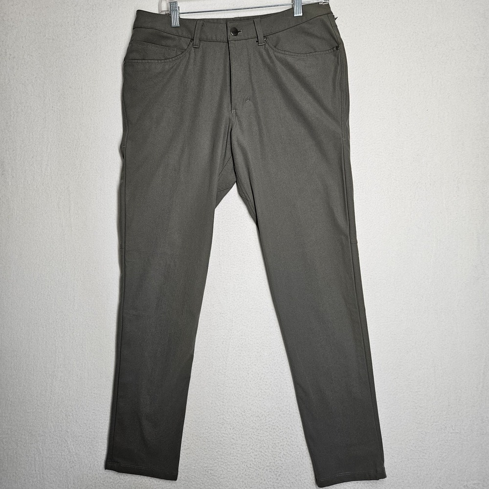 Lululemon ABC Slim-Fit pant 32in Warpstreme pants in army green